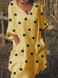 Polka-dot Casual Dress