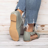 Women Open Toe Closed Back Sandals Shoes