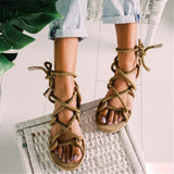 Women Comfy Rope Sandals Shoes Plus Size