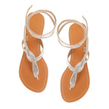 Women Pu Sandals Casual Daily Sparkling Glitter Shoes