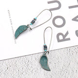 Vintage Rose Wing Shaped Earrings