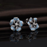 Fashion Creative Flowers Leaves Earrings