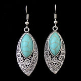 Bohemian Long Turquoise Earrings