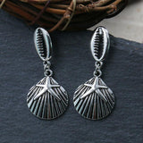 Fashion Retro Starfish Shell Alloy Fun Earrings