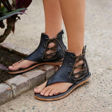 Women Chic Flat Heel Gladiator Sandals Flip Flops Shoes