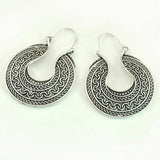 Bohemian Vintage Carved Alloy Earrings