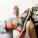 Women Comfy Rope Sandals Shoes Plus Size