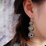 Alloy Female Long Drop oil Earrings