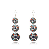 Alloy Female Long Drop oil Earrings