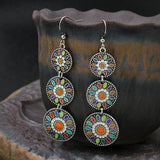 Alloy Female Long Drop oil Earrings