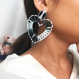 Chic Heart Raffia Earrings Holiday Earrings