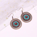 Bohemian Hollow Fashion Vintage Flower Earrings