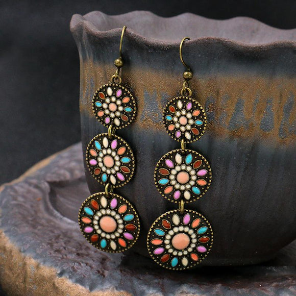 Alloy Female Long Drop oil Earrings