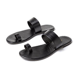 Women's Toe Ring Flat Heel Sandals Beach Shoes