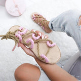 Women Comfy Rope Sandals Shoes Plus Size