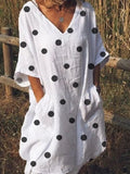 Polka-dot Casual Dress