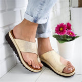 Women Chic Toe Ring Flat Heel Sandals Beach Shoes