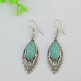 Bohemian Long Turquoise Earrings