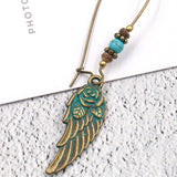 Vintage Rose Wing Shaped Earrings