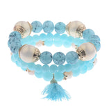 Chic Agate Multi-layer Fringe Bracelet