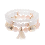 Chic Agate Multi-layer Fringe Bracelet