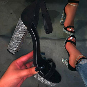 Fashion Rhinestones High Heel Sandals Women's Shoes