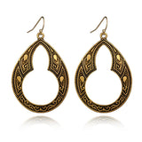 Boho Ethnic Carved Vintage Gourd Earrings