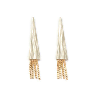 Fashion Metal Wheat Shaped Earrings