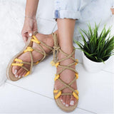 Women Comfy Rope Sandals Shoes Plus Size