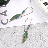Vintage Rose Wing Shaped Earrings