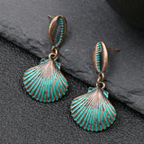 Starfish Shell Alloy Fun Earrings