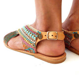 Women Bohemian Sandals Casual Elastic Band Shoes