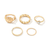 Fashion Portrait Ring Alloy Ring Set