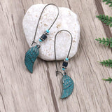 Vintage Rose Wing Shaped Earrings