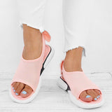 Women Mesh Fabric Sandals Breathable Bowknot Embellished Shoes