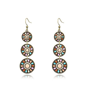 Alloy Female Long Drop oil Earrings